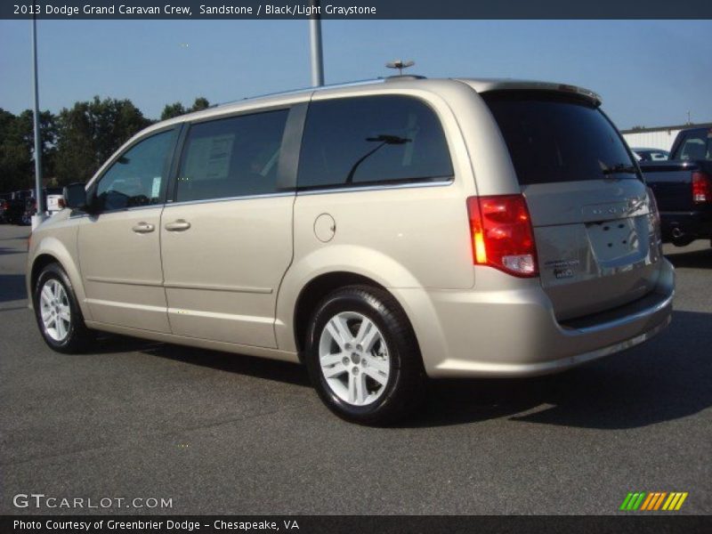 Sandstone / Black/Light Graystone 2013 Dodge Grand Caravan Crew