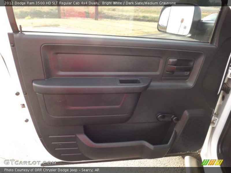 Bright White / Dark Slate/Medium Graystone 2012 Dodge Ram 3500 HD SLT Regular Cab 4x4 Dually