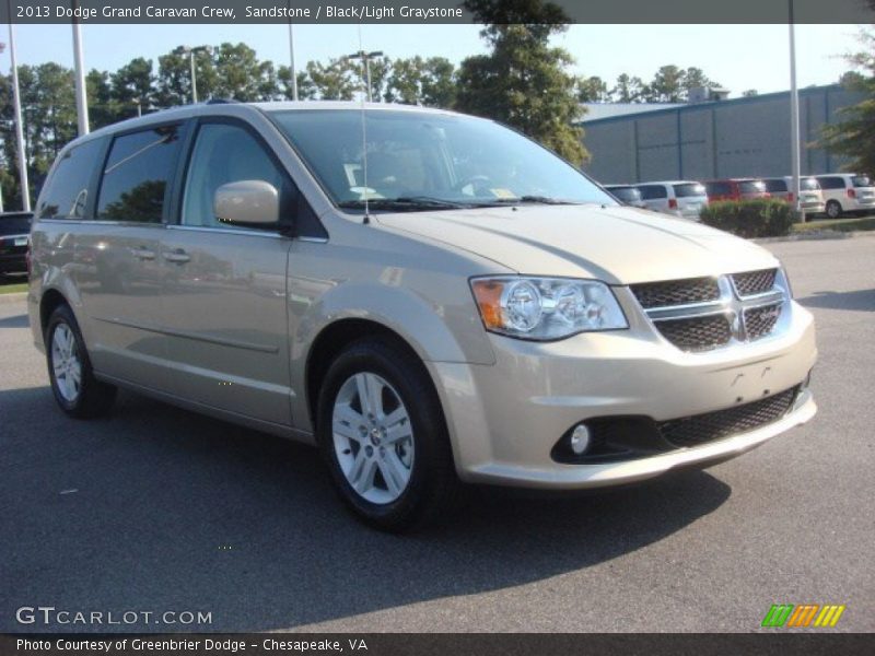 Sandstone / Black/Light Graystone 2013 Dodge Grand Caravan Crew