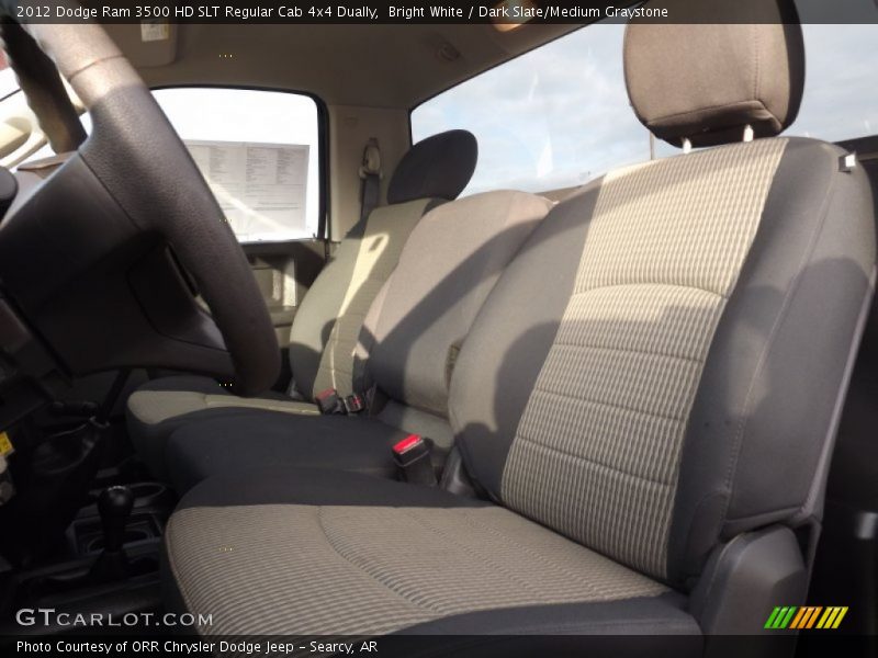 Bright White / Dark Slate/Medium Graystone 2012 Dodge Ram 3500 HD SLT Regular Cab 4x4 Dually