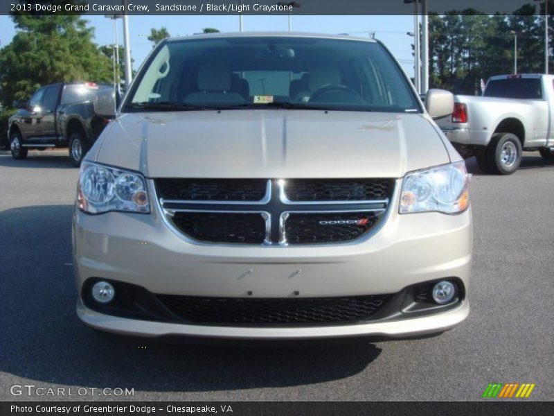 Sandstone / Black/Light Graystone 2013 Dodge Grand Caravan Crew