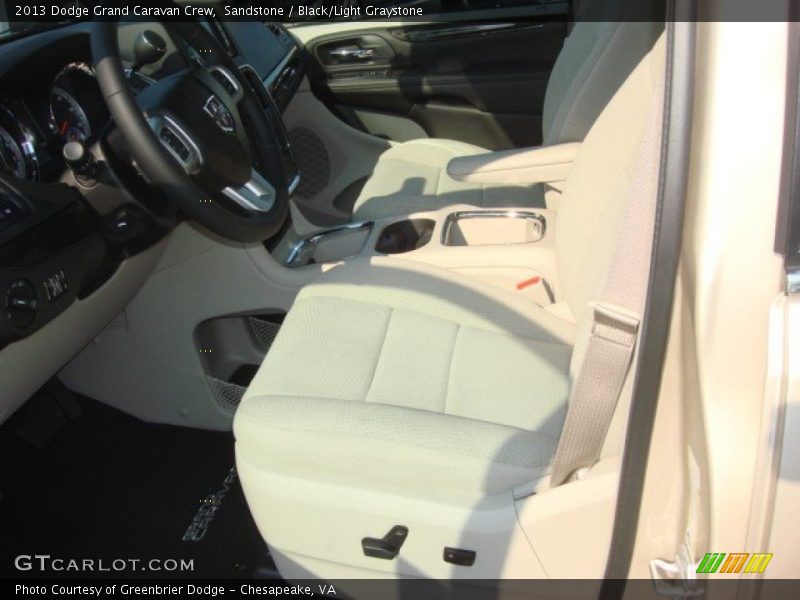 Sandstone / Black/Light Graystone 2013 Dodge Grand Caravan Crew