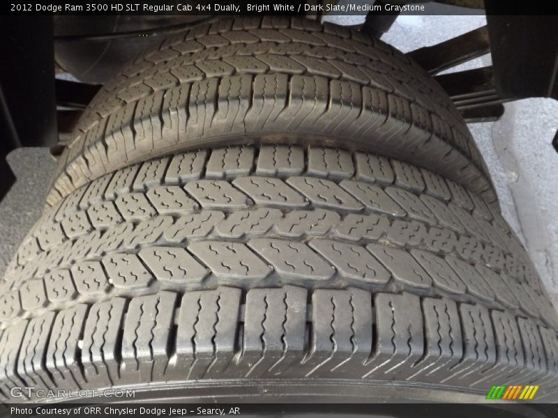 Bright White / Dark Slate/Medium Graystone 2012 Dodge Ram 3500 HD SLT Regular Cab 4x4 Dually
