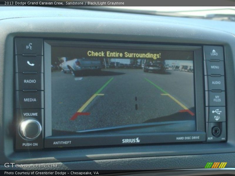 Sandstone / Black/Light Graystone 2013 Dodge Grand Caravan Crew