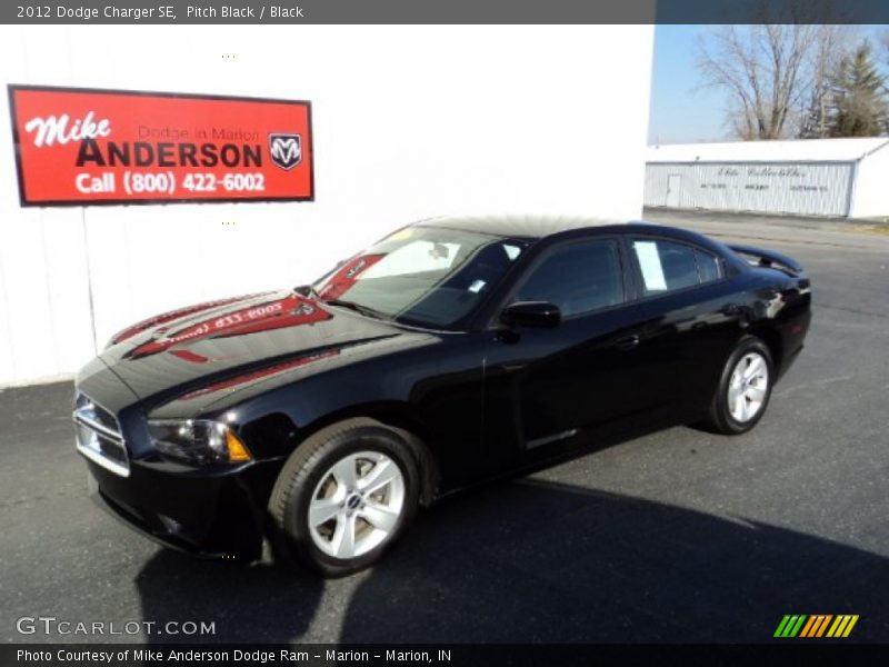 Pitch Black / Black 2012 Dodge Charger SE