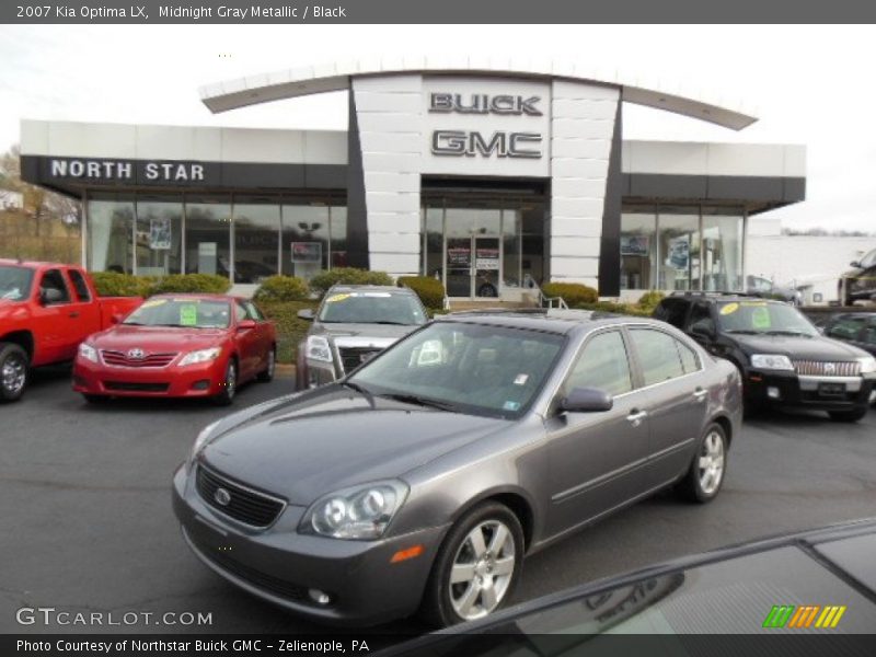 Midnight Gray Metallic / Black 2007 Kia Optima LX