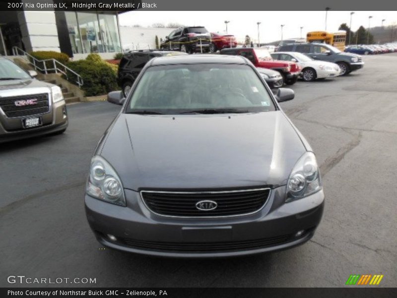 Midnight Gray Metallic / Black 2007 Kia Optima LX