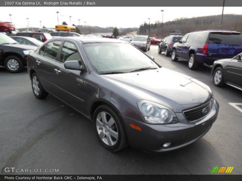 Midnight Gray Metallic / Black 2007 Kia Optima LX