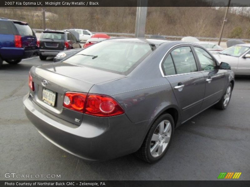 Midnight Gray Metallic / Black 2007 Kia Optima LX