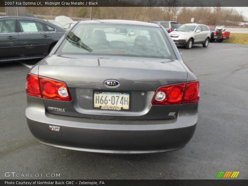 Midnight Gray Metallic / Black 2007 Kia Optima LX