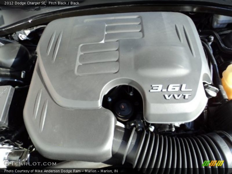 Pitch Black / Black 2012 Dodge Charger SE