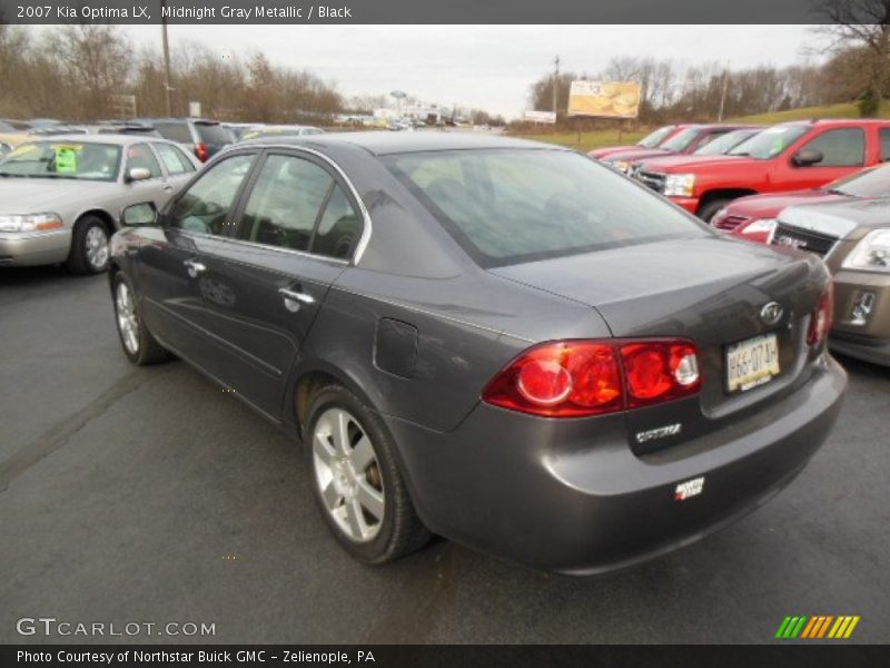 Midnight Gray Metallic / Black 2007 Kia Optima LX