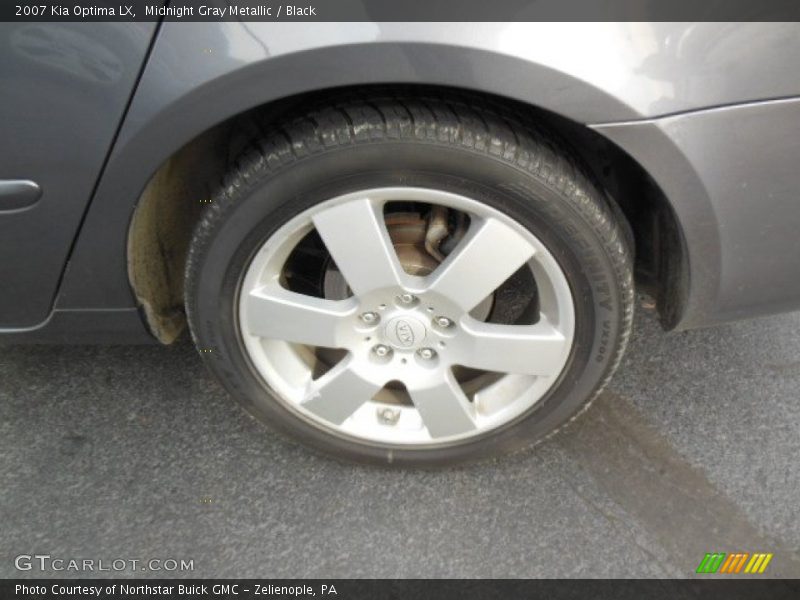 Midnight Gray Metallic / Black 2007 Kia Optima LX
