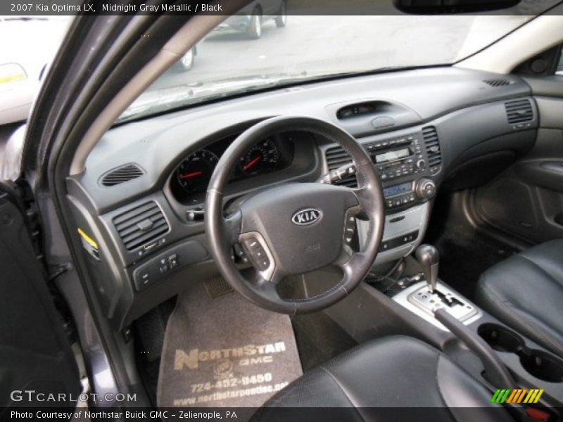 Midnight Gray Metallic / Black 2007 Kia Optima LX