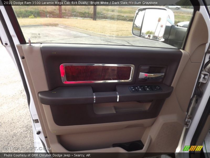 Bright White / Dark Slate/Medium Graystone 2010 Dodge Ram 3500 Laramie Mega Cab 4x4 Dually