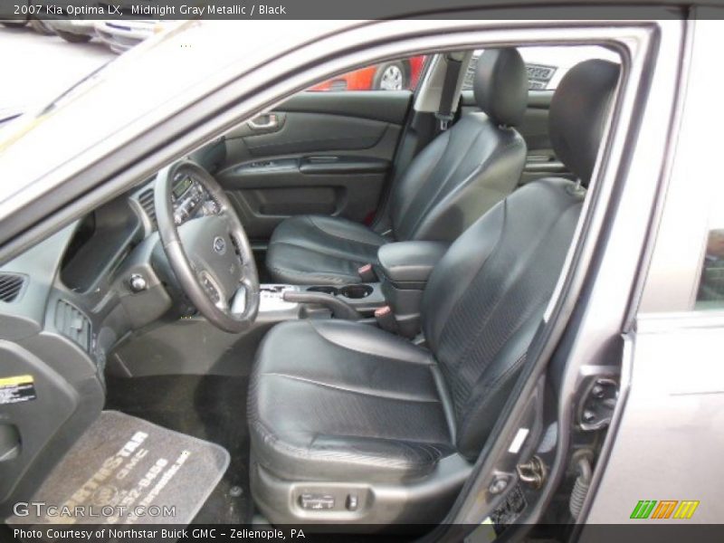 Midnight Gray Metallic / Black 2007 Kia Optima LX