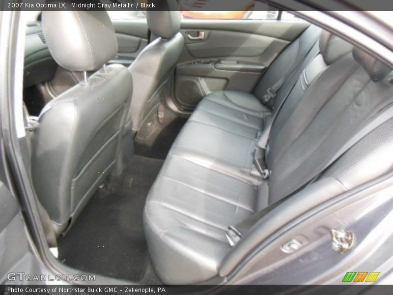 Midnight Gray Metallic / Black 2007 Kia Optima LX