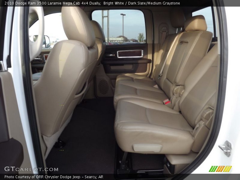Bright White / Dark Slate/Medium Graystone 2010 Dodge Ram 3500 Laramie Mega Cab 4x4 Dually