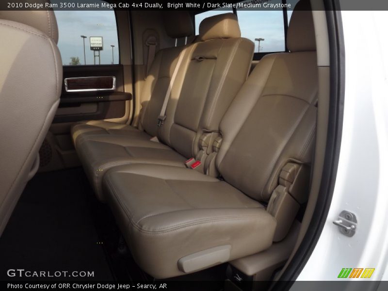 Rear Seat of 2010 Ram 3500 Laramie Mega Cab 4x4 Dually