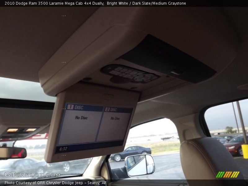 Bright White / Dark Slate/Medium Graystone 2010 Dodge Ram 3500 Laramie Mega Cab 4x4 Dually