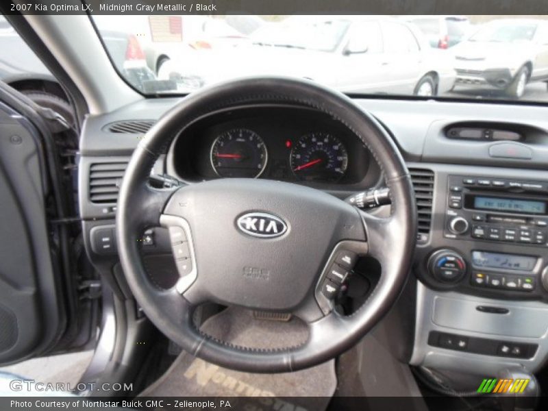 Midnight Gray Metallic / Black 2007 Kia Optima LX