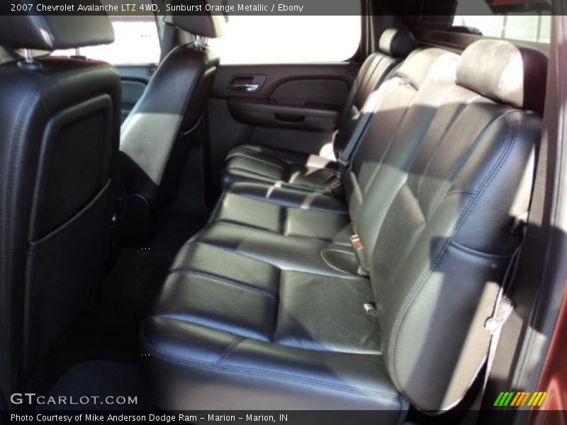 Sunburst Orange Metallic / Ebony 2007 Chevrolet Avalanche LTZ 4WD