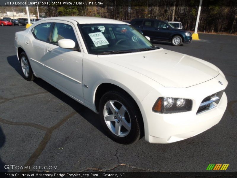 Stone White / Dark Slate Gray 2010 Dodge Charger SXT