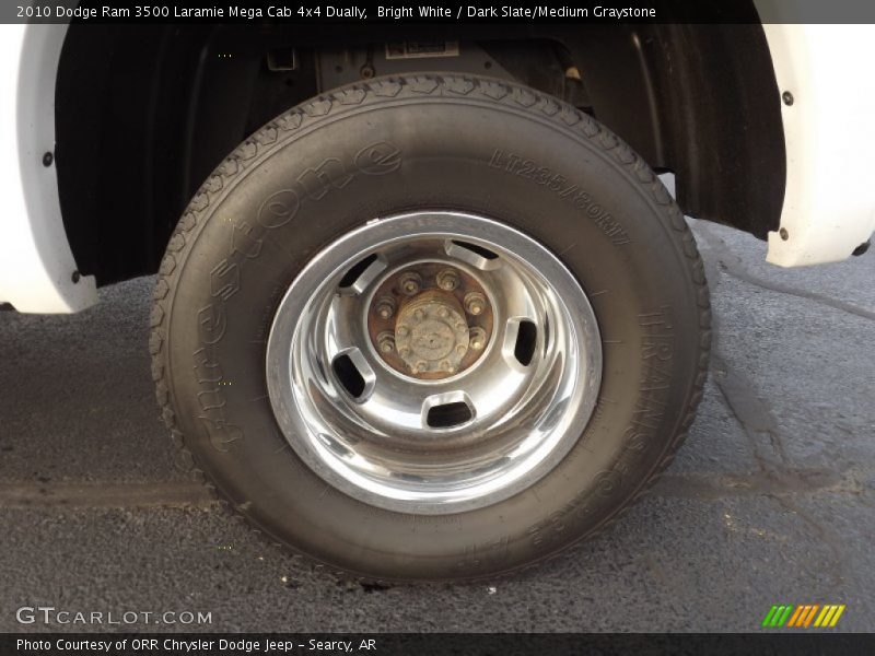 Bright White / Dark Slate/Medium Graystone 2010 Dodge Ram 3500 Laramie Mega Cab 4x4 Dually