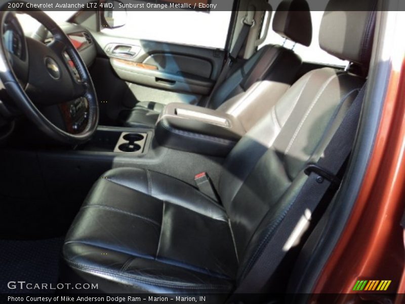 Sunburst Orange Metallic / Ebony 2007 Chevrolet Avalanche LTZ 4WD