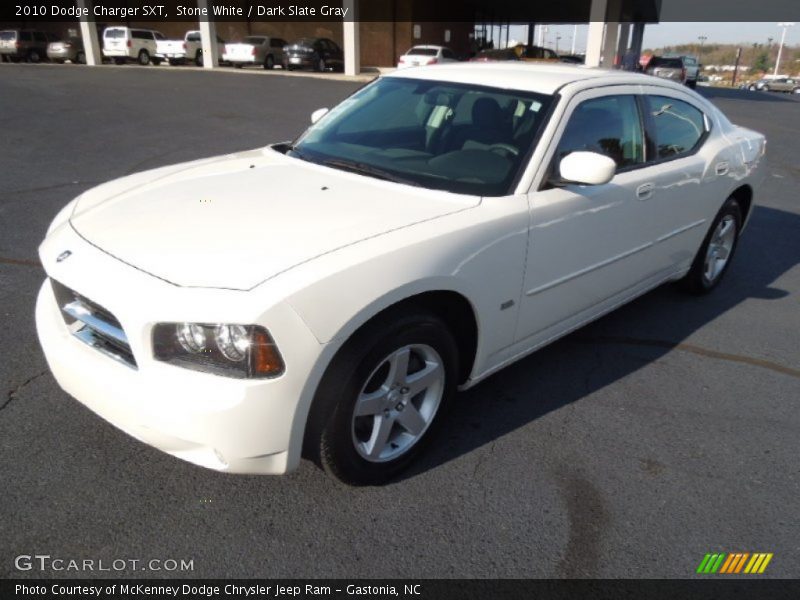 Stone White / Dark Slate Gray 2010 Dodge Charger SXT