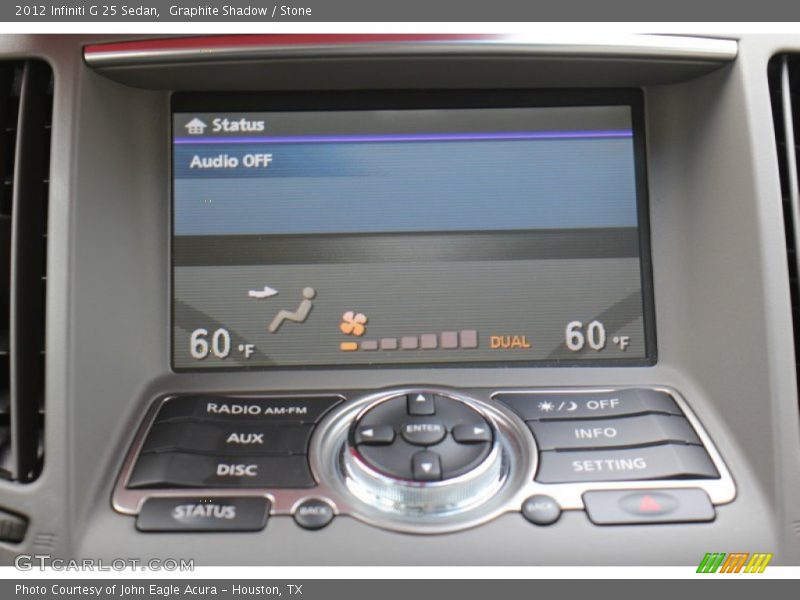 Graphite Shadow / Stone 2012 Infiniti G 25 Sedan