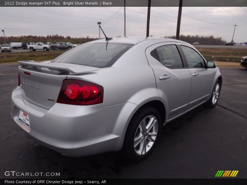 Bright Silver Metallic / Black 2012 Dodge Avenger SXT Plus