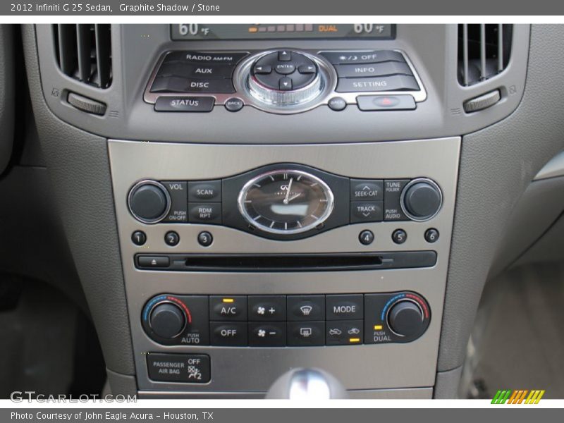 Graphite Shadow / Stone 2012 Infiniti G 25 Sedan