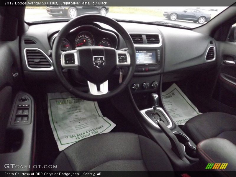 Bright Silver Metallic / Black 2012 Dodge Avenger SXT Plus