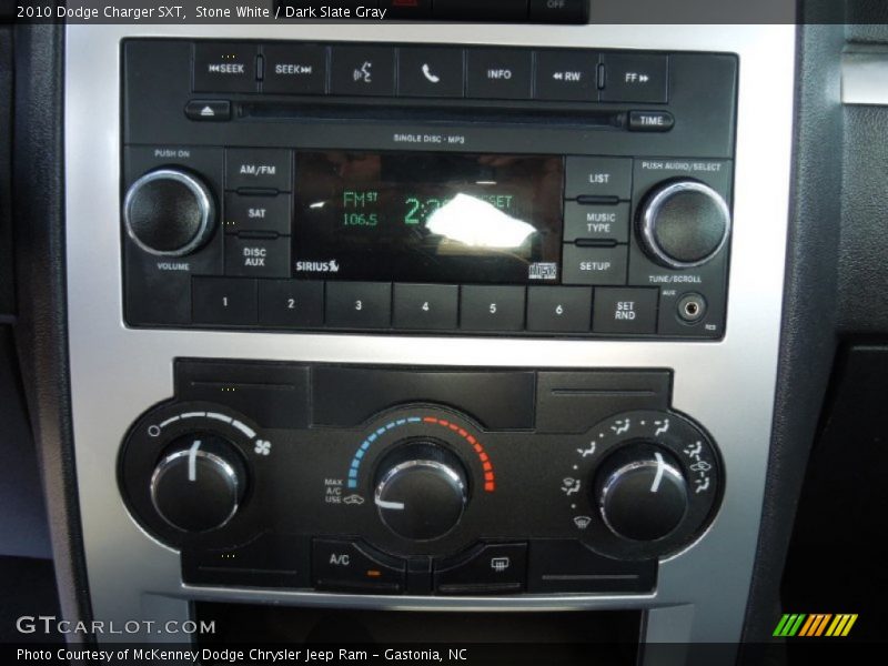 Stone White / Dark Slate Gray 2010 Dodge Charger SXT