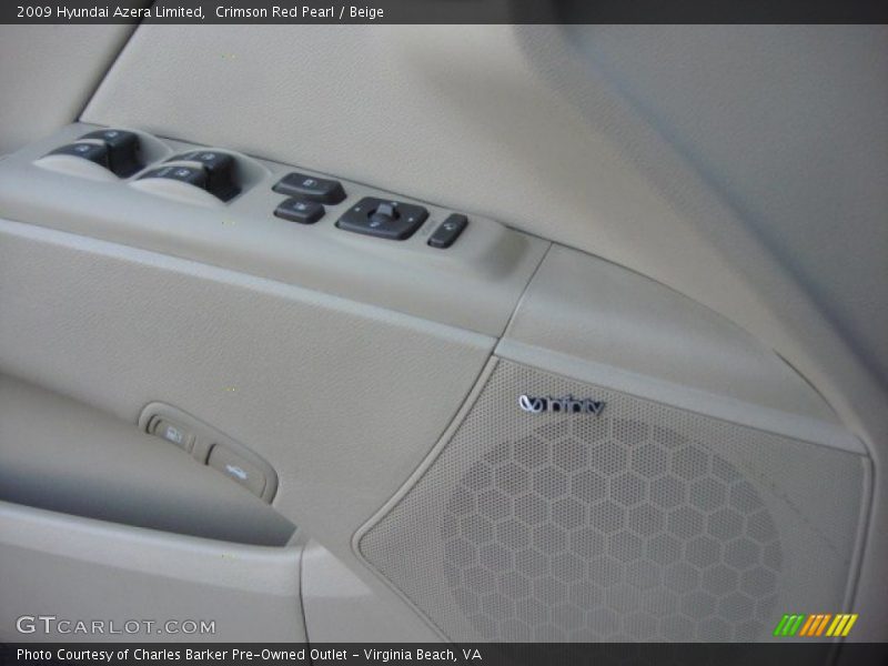 Crimson Red Pearl / Beige 2009 Hyundai Azera Limited