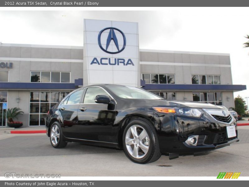 Crystal Black Pearl / Ebony 2012 Acura TSX Sedan