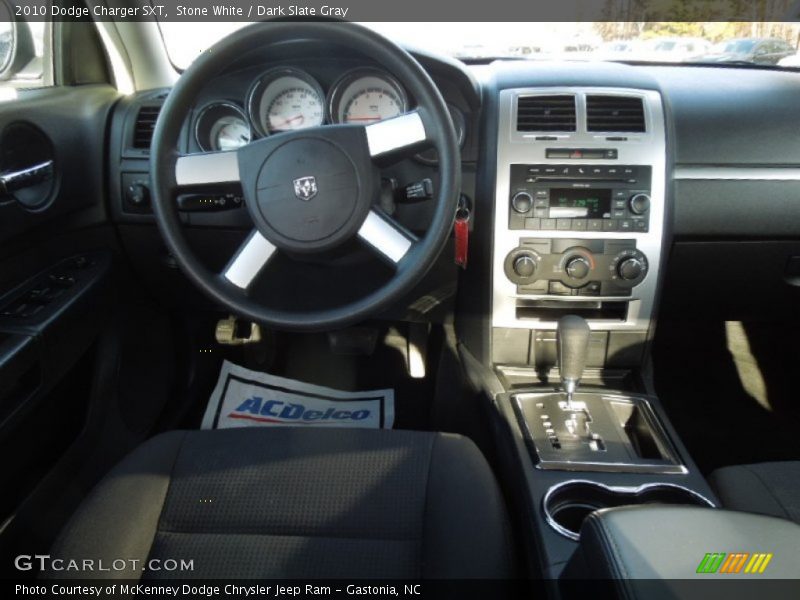Stone White / Dark Slate Gray 2010 Dodge Charger SXT
