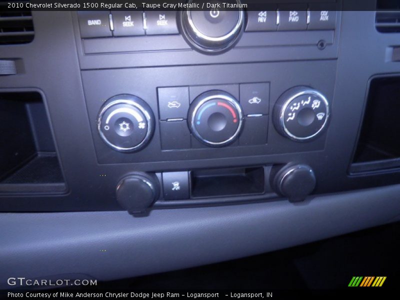 Taupe Gray Metallic / Dark Titanium 2010 Chevrolet Silverado 1500 Regular Cab