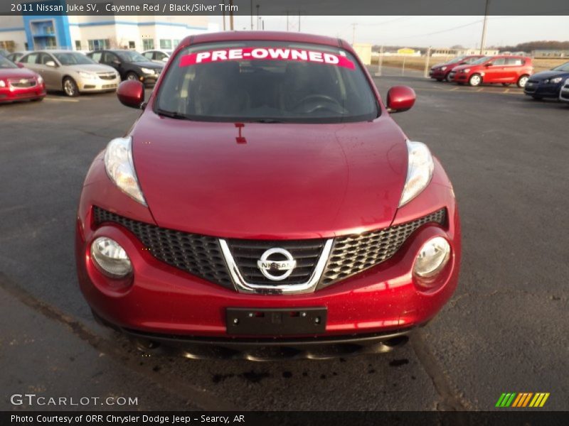 Cayenne Red / Black/Silver Trim 2011 Nissan Juke SV