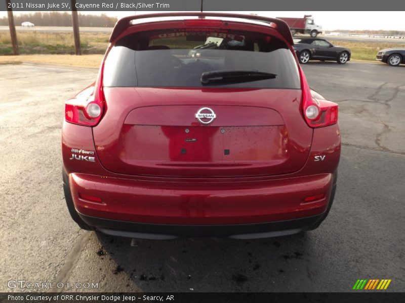 Cayenne Red / Black/Silver Trim 2011 Nissan Juke SV