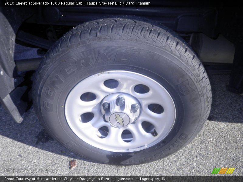 Taupe Gray Metallic / Dark Titanium 2010 Chevrolet Silverado 1500 Regular Cab