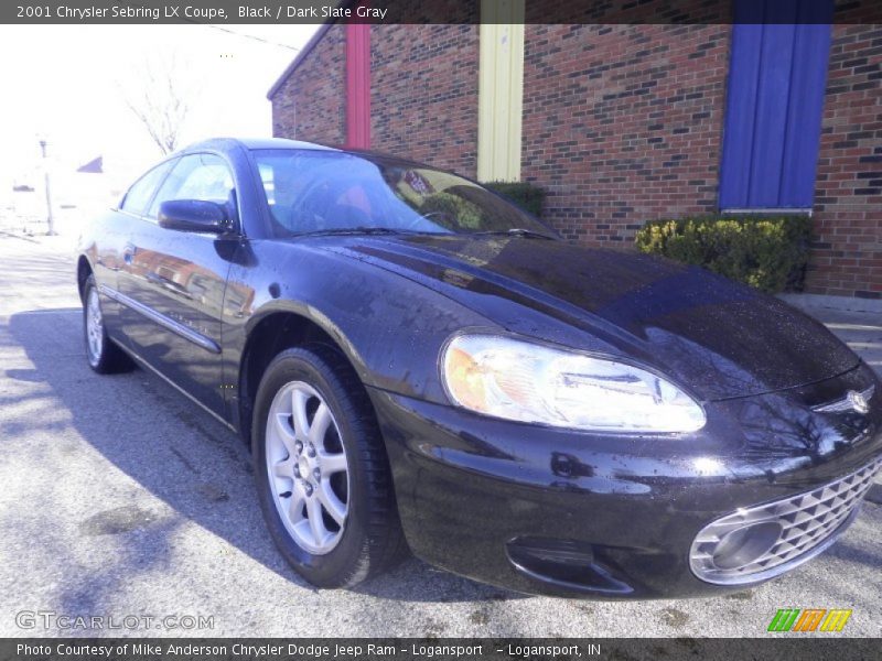 Black / Dark Slate Gray 2001 Chrysler Sebring LX Coupe