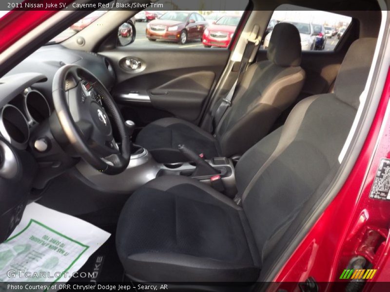 Cayenne Red / Black/Silver Trim 2011 Nissan Juke SV