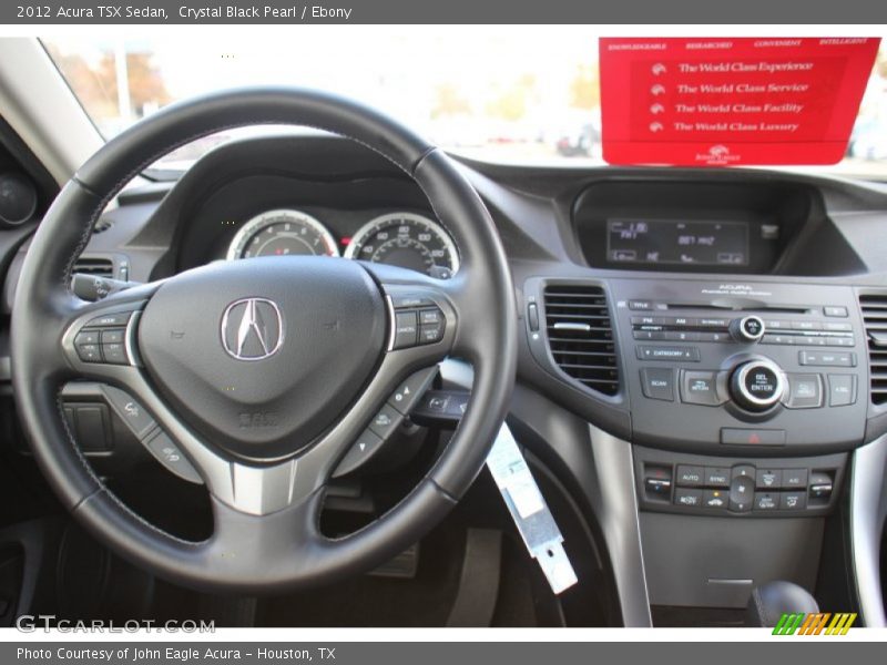 Crystal Black Pearl / Ebony 2012 Acura TSX Sedan