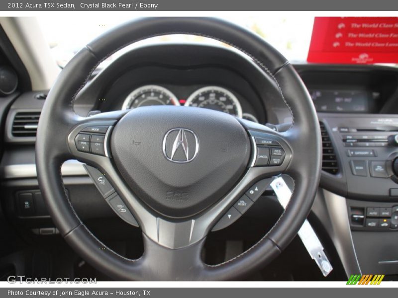 Crystal Black Pearl / Ebony 2012 Acura TSX Sedan
