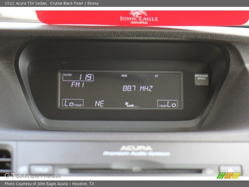 Crystal Black Pearl / Ebony 2012 Acura TSX Sedan