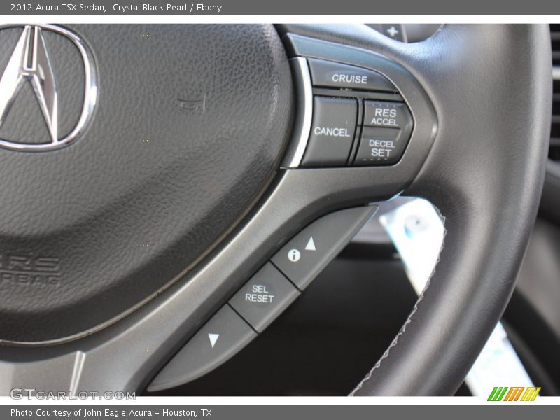 Crystal Black Pearl / Ebony 2012 Acura TSX Sedan