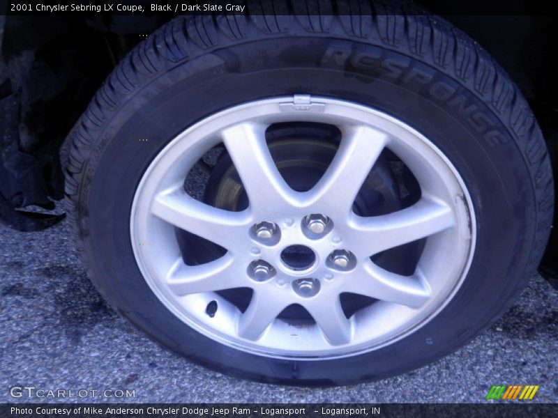 Black / Dark Slate Gray 2001 Chrysler Sebring LX Coupe