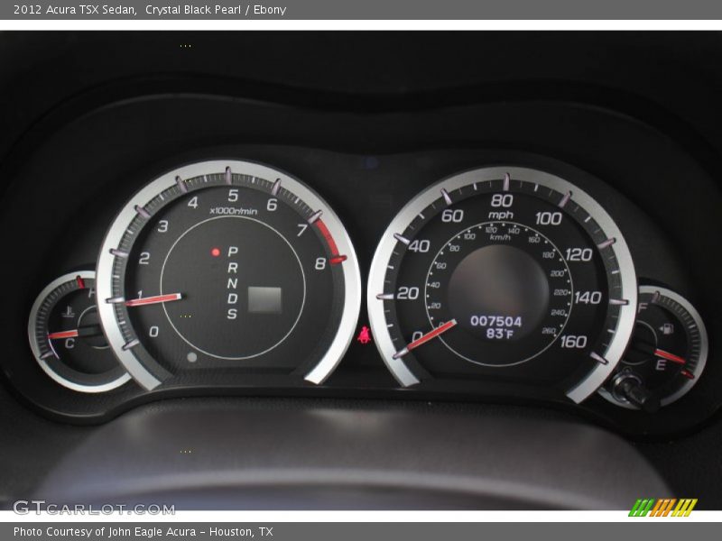 Crystal Black Pearl / Ebony 2012 Acura TSX Sedan